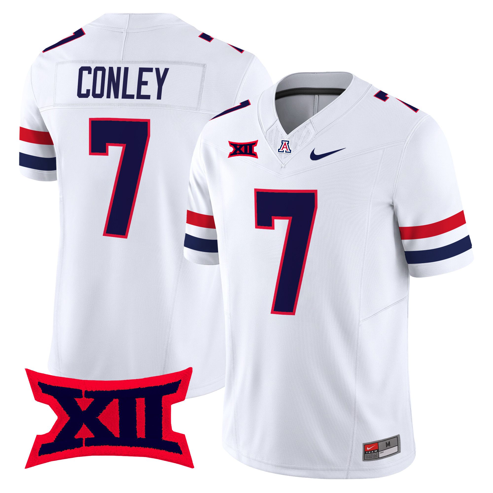 Men Arizona Wildcats #7 Conley White Nike 2024 Vapor Limited NCAA Jersey->more ncaa teams->NCAA Jersey